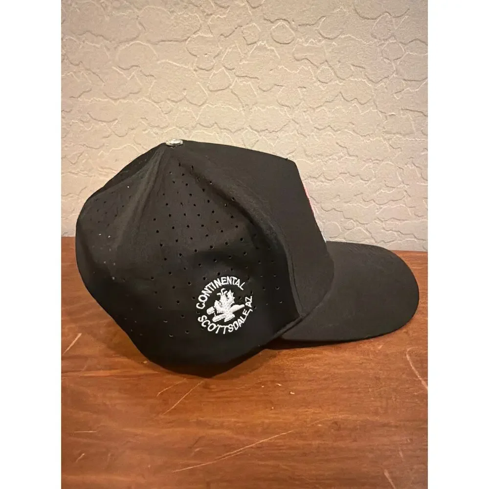 Waggle Golf Snapback Hat Navy Blue Performance Rope Style Adjustable Cap